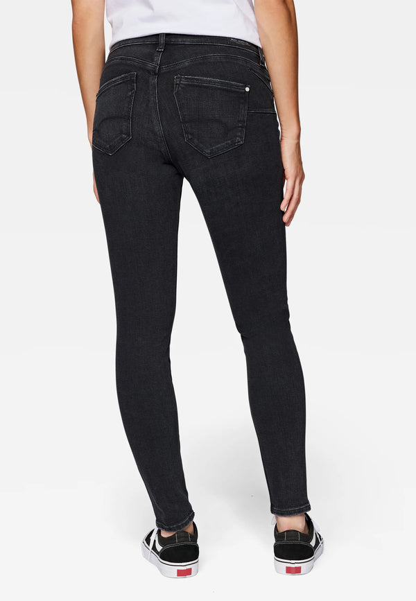 MAVI - ADRIANA, Skinny Fit, Smoke Brushed Glam, Hinten, Unterkörper, Gesäß, Po, Taschen