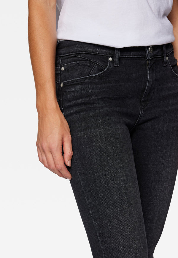 MAVI - ADRIANA, Skinny Fit, Smoke Brushed Glam, Vorne, Dentals, Seite, Seitentasche 
