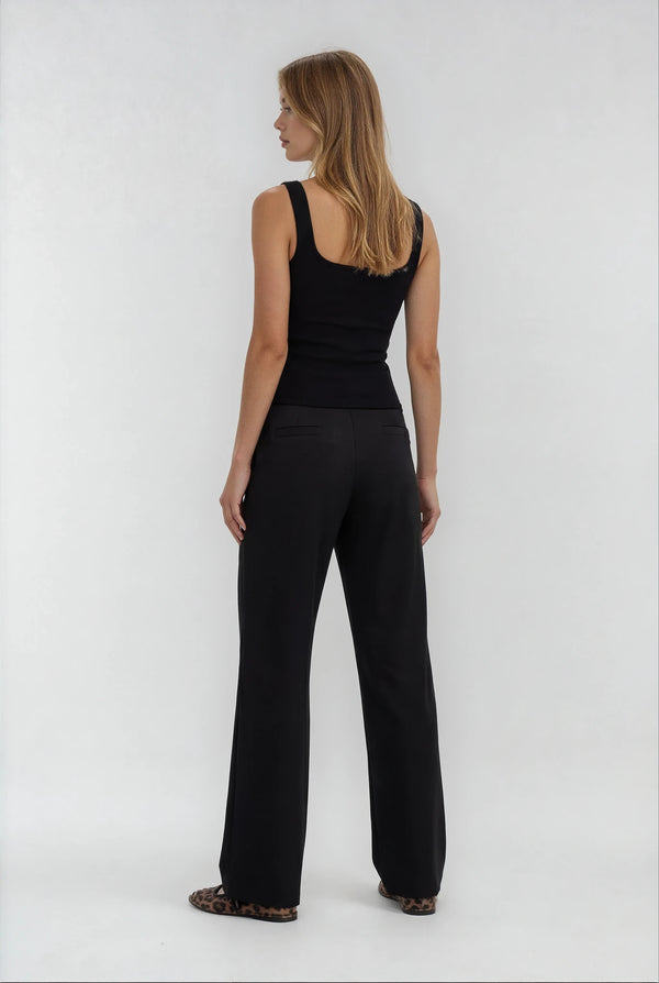 BOGILVY-LIV-DAMEN STOFFHOSE-BLACK-HINTEN2