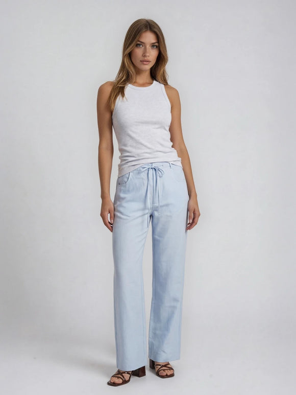 Bogilvy-Damenleinenhose-sommerhose-mit-bindegürtel-hellblau