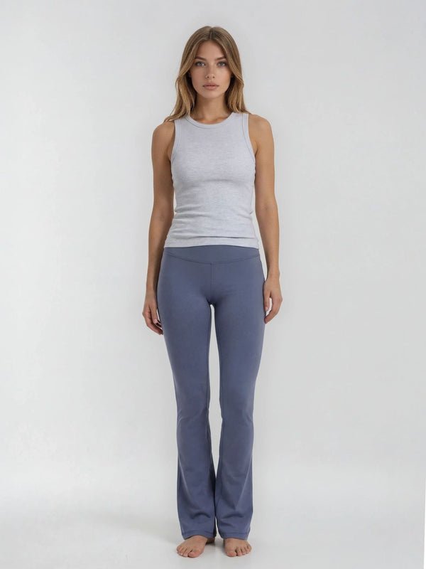 Bogilvy-Nylon Flared leggings-graublau-vorne