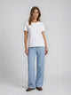 Bogilvy-Perla-Hellblaue Light Denim Stoffhose-vorne