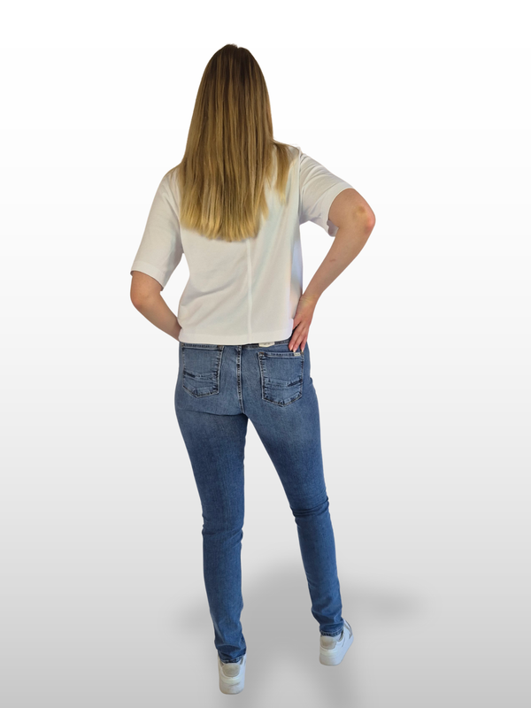 CROSS JEANS - ALAN, Skinny Fit, Mid-Waist, Sky Blue Used hinten