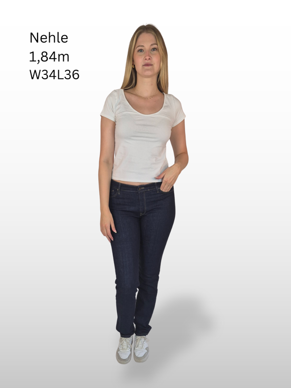 CROSS JEANS - ANYA Jeans, Slim Fit, High-Waist, Deep Blue vorne