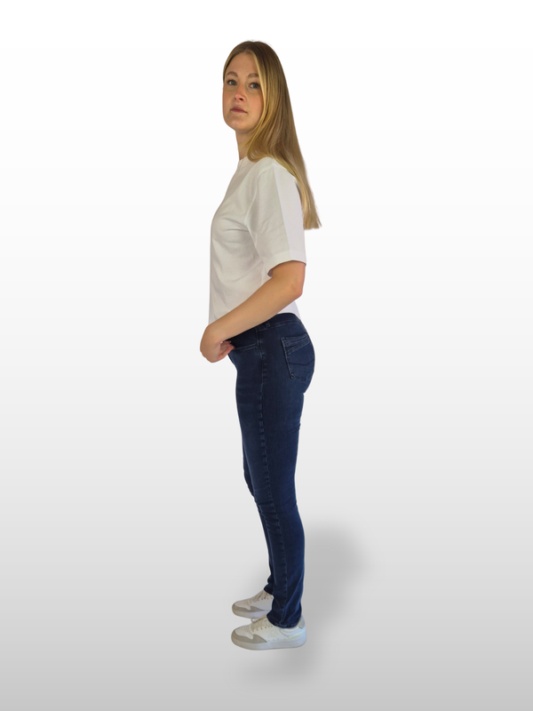 CROSS JEANS - ANYA Jeans, Slim Fit, Mid-Waist, Blue Black seite