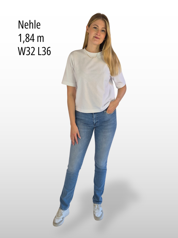 CROSS JEANS - ANYA Jeans, Slim Fit, Mid-Waist, Light Blue vorne