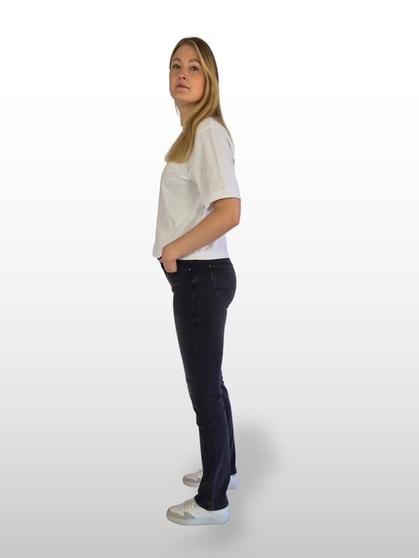 CROSS JEANS - ROSE Jeans, Straight Fit, Mid-Waist, Black seite