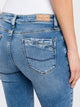 CROSS JEANS - LAUREN Jeans, Bootcut, Light Mid Blue. Hinten, Gesäßtasche