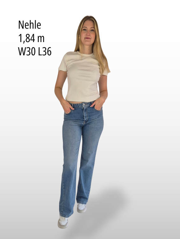 LTB - DANICA L, Wide Leg, High Waist, Navita Wash vorne