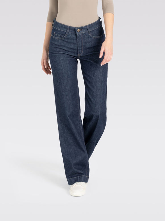MAC - WIDE, Authentic Stretch Denim, High Waist, Fashion Rinsed,vorne