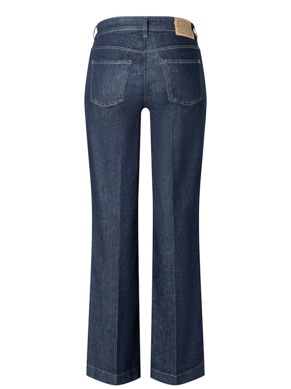 MAC - WIDE, Authentic Stretch Denim, High Waist, Fashion Rinsed, Produktbild, hinten