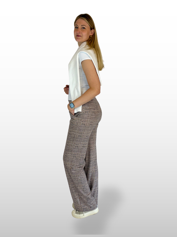 MAC Chiara Smart, Straight Fit, High-Waist, Autumn Rose Che seite