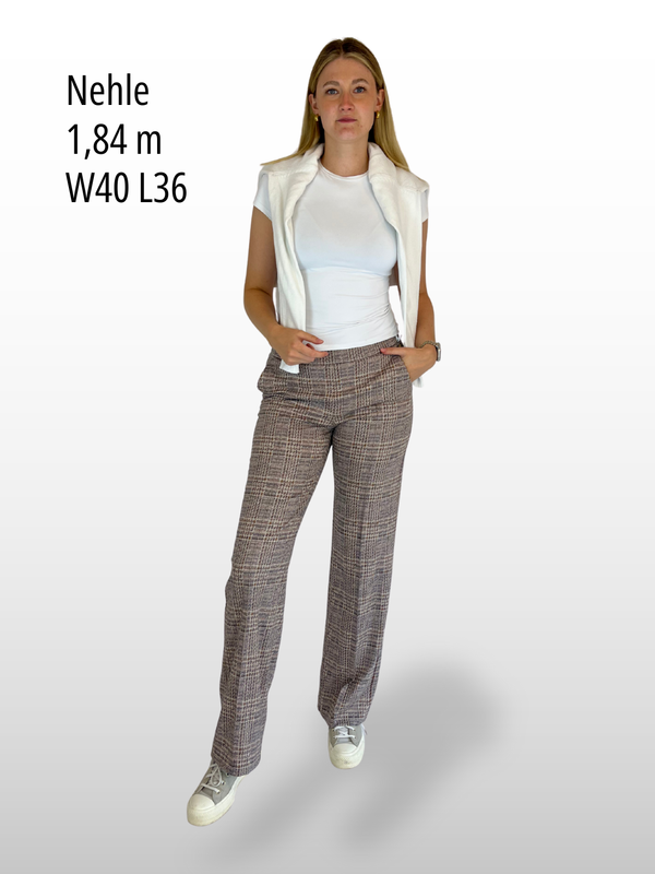 MAC Chiara Smart, Straight Fit, High-Waist, Autumn Rose Che vorne