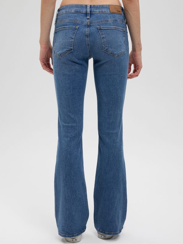 MAVI - Bella, Mid-Waist, Slim Bootcut, Dark Brushed STR hinten ganzkörper