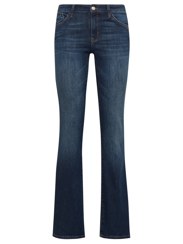 MAVI - Bella, Mid-Waist, Slim Bootcut, Dark Indigo ausgestellt