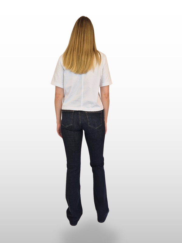 MAVI - Bella, Mid-Waist, Slim Bootcut, Dark Smokey Blue hinten