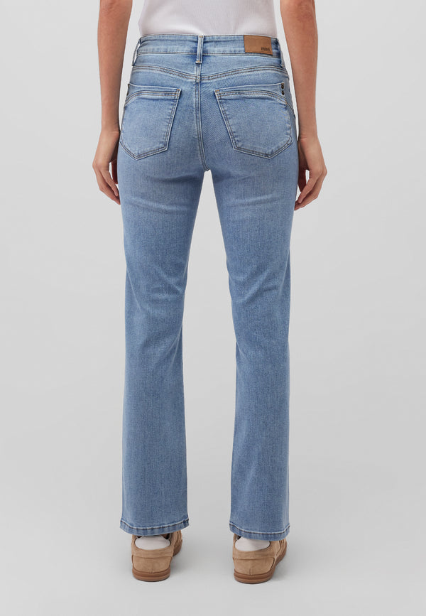 MAVI - KENDRA, Straight Fit, High-Waist, Lt. Brushed Glam nah hinten