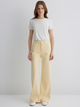 MAVI - MALIBU BUTTON UP, High Waist, Loose Wide Leg, ITALIEN STRAW vorne