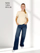 Mavi Malibu IndigoShades MidBlue HighWaist extra lang Ganzkörperbild vorne