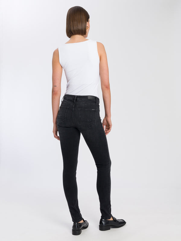CROSS JEANS - ALAN, Skinny Fit, Black, Hinten, Ganzkörper