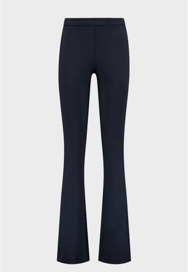 ONLY M - Punto Milano, Navy, Basic Leggings, Mid-Waist, Bootcut Fit