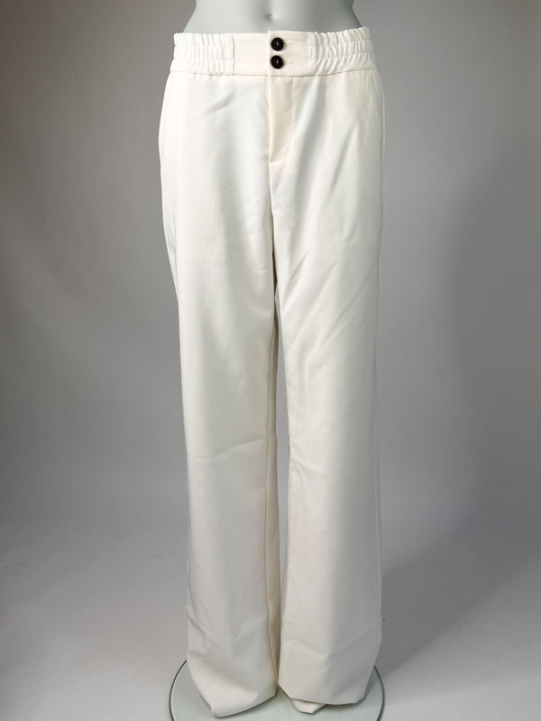 OnlyM-Muffin Damenhose-Gummizug-Viskose-Stretch-creme