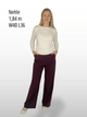 Only M Travel Fit Strong High Performence Textile High Waist Straight Vino Ganzkörperfoto vorne