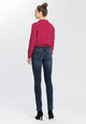 CROSS JEANS - LOIE, Straight, Dark Blue, Mid Waist, Push up, Länge 30 - L30 - Länge 32 - L32 - Länge 34 - L34 - Länge 36 - L36- Länge 38 - L38 - hinten - Ganzkörper - Rückansicht