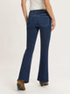 CrossJeans-Flared Fit-High Rise-P 433-028-Dunkelblau-Teilkörperbild-hinten