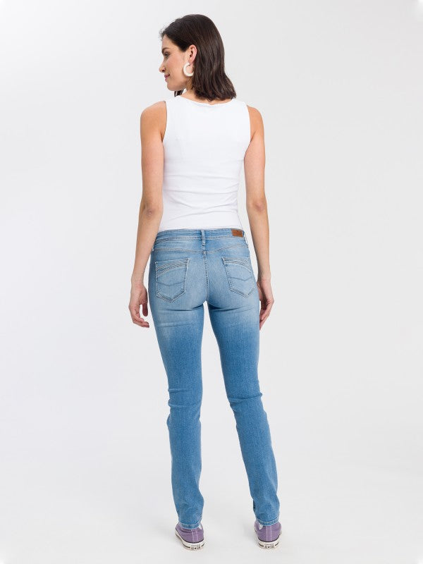 CROSS JEANS - ANYA Jeans, Slim Fit, Light Blue, Hinten, Ganzkörper