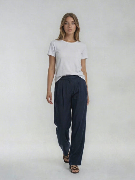 Bogilvy Damen Stoffhose in navy