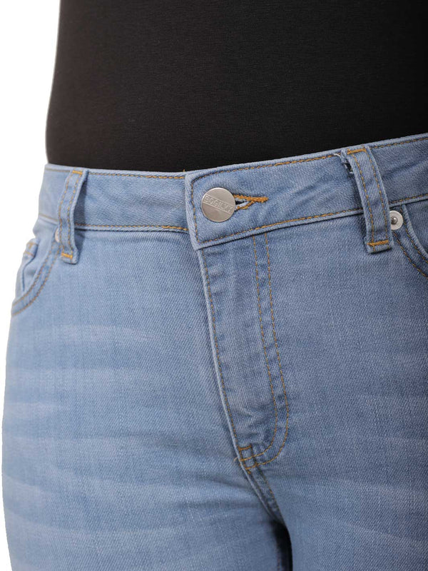 Bogilvy - Skinny Fit - Low Waist - Light Blue - Tushy - Länge 34 - L34 - Länge 36 - L36 - Länge 38 - L38 - vorne - Knopf- Detailansicht