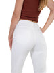 WHITEFIVE, The Unbluejeans,  White ALABASTER, Slim Fit, Mid Waist, L28, L30, L32, L34, L36, L38, weiß, Damenhose, Damenjeans, weiße Hose, Rückansicht, Hintern
