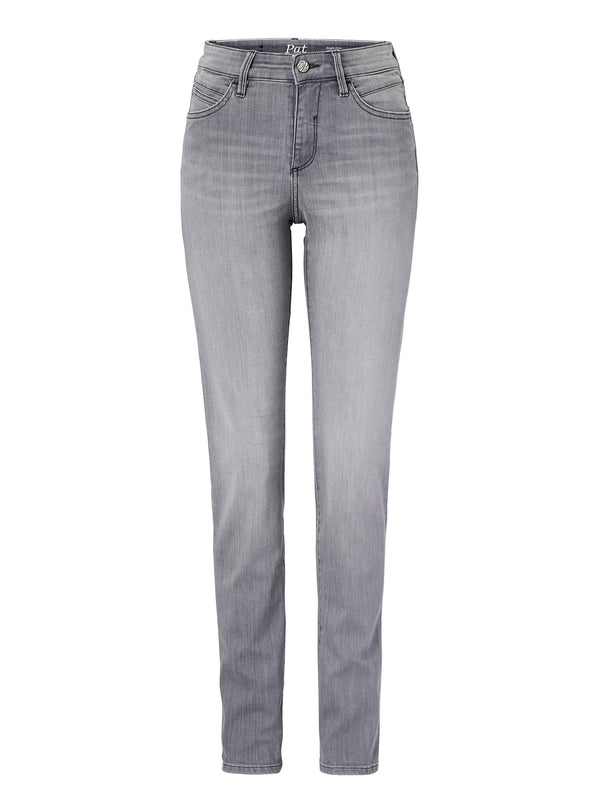 PADDOCK'S, PAT Motion & Comfort, Slim Fit, Medium Grey, High Waist, PADDOCK'S - PAT Motion & Comfort, Slim Fit, Light Grey, High Waist, Länge 34 - L34 - Länge 36 - L36 - Länge 38 - L38 - vorne - Detailansicht