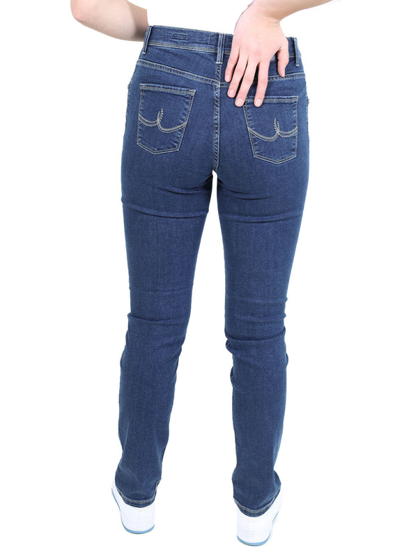 PIONEER - BETTY, Straight Fit, Mid Blue, Mid Waist, Länge 34 - L34 - Länge 36 - L36 - Länge 38 - L38 - hinten - Beine - Rückansicht