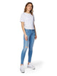 MAVI - ADRIANA, Skinny Fit, Used Look, Mid Ripped Denim, Blue, Mid Waist, Länge 34 - L34 - Länge 36 - L36 - Länge 38 - L38 - vorne - Ganzkörper - Vorderansicht