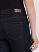 CROSS JEANS - ROSE Jeans, Straight Fit, Rinsed, Dark Blue, High Waist, Länge 34 - L34 - Länge 36 - L36 - hinten - Gesäß - Detailansicht