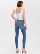 Cross Jeans - Skinny Fit - HIgh Waist - Mid Blue - ALAN - Länge 38 - L38 - Länge 36 - L36 - Länge 34 -L34 - Länge32 - L32 - Länge30 - L30 vorne -  Ganzkörper - Rückansicht