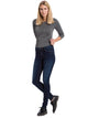 CROSS JEANS - ALAN, Skinny, Dark Blue, Mid Waist, - Länge 30 - L30 - Länge 32 L32 - Länge 34 - L34 - Länge 36 - L36 - Länge 38 L38 -vorne - Ganzkörper - Vorderseite