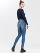 CROSS JEANS - ALAN, Skinny, Sky Blue Used - Cross Jeans - Skinny Fit - HIgh Waist - Mid Blue - ALAN - Länge 38 - L38 - Länge 36 - L36 - Länge 32 - L32 - Länge 30 - L30 vorne -  Länge 34 - L34 - hinten - Ganzkörper - Rückansicht
