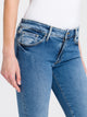 CROSS JEANS - ANYA Jeans, Slim Fit, Light Mid Blue, Detail, 5-Pocket-Style, Vorne, Unterkörper