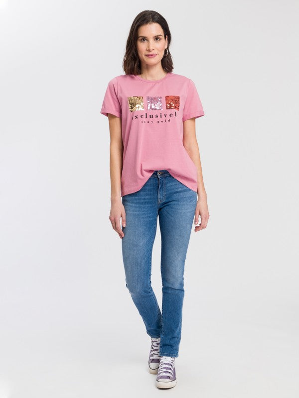 CROSS JEANS - ANYA Jeans, Slim Fit, Mid Blue, Vorne, Ganzkörper