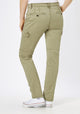 PADDOCK'S - PINA Cargo Jeans, Slim Fit, Capulet Olive, Khaki, High Waist, Länge 34 - L34 - Länge 36 - L36 - Länge 38 - L38 - Länge 40- L40 - hinten - Beine - Rückansicht 