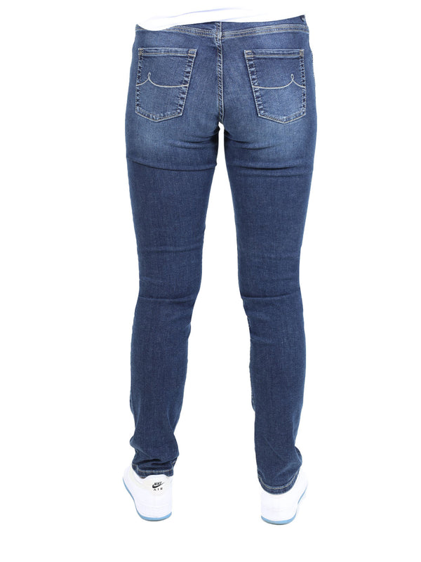 PIONEER - SALLY - Straight Fit, Mid Blue Used, Mid Waist, Länge 34 - L34 - Länge 36 - L36 - Länge 38 - L38 - hinten - Beine - Rückansicht