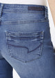 PADDOCK'S - LUCY, Slim Fit, Mid Blue, Mid Waist, Länge 34 - L34 - Länge 36 - L36 - Länge 38 - L38 - Länge 40 - L40 - hinten - Gesäß - Detailansicht